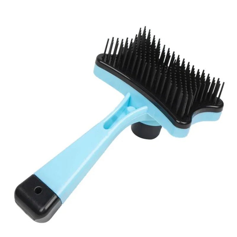 Dog Brush Cat Grooming Brush Self Cleaning Static Free Massage Comb Stable Thicker Bristles Pet Supplies To Remove Loose Fur - Furbury