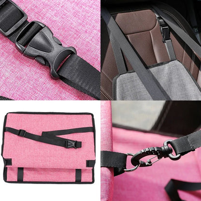 Dog Car Seat Cover Folding Hammock Pet Carriers Bag Basket Carrying for Cats Stable Foldable Travel Pet Dog Car Seat - Furbury