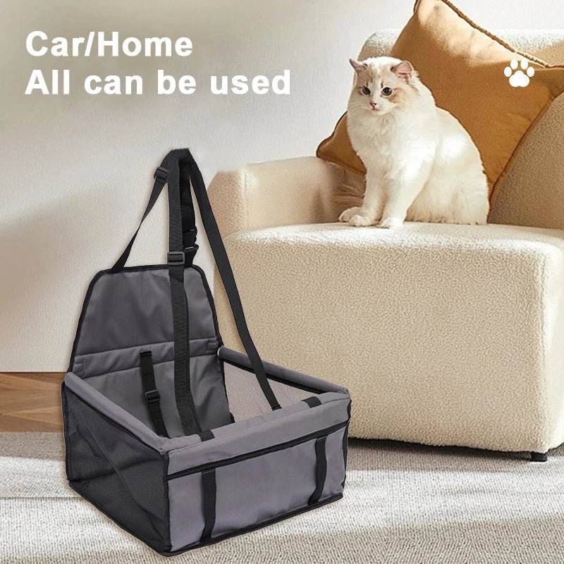 Dog Car Seat Cover Folding Hammock Pet Carriers Bag Basket Carrying for Cats Stable Foldable Travel Pet Dog Car Seat - Furbury