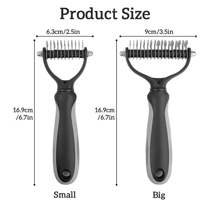 Dog Cat Hair Removal Comb Pet Long Hair Short Hair Pet Grooming Care Brush Trimming Dematting Brush Dog Pet Grooming Equipment - Furbury