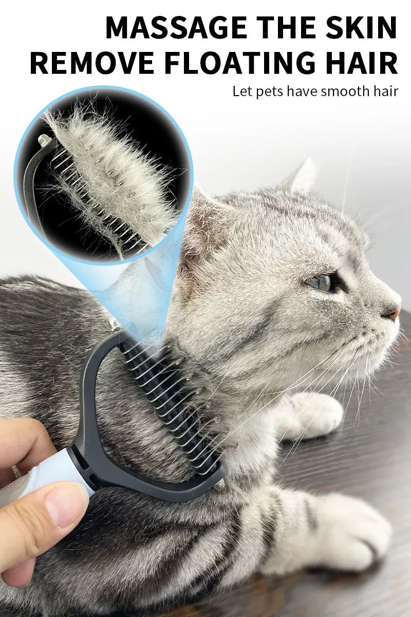 Dog Cat Hair Removal Comb Pet Long Hair Short Hair Pet Grooming Care Brush Trimming Dematting Brush Dog Pet Grooming Equipment - Furbury