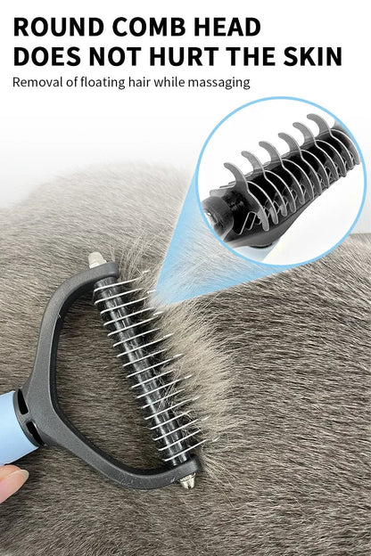 Dog Cat Hair Removal Comb Pet Long Hair Short Hair Pet Grooming Care Brush Trimming Dematting Brush Dog Pet Grooming Equipment - Furbury