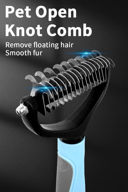 Dog Cat Hair Removal Comb Pet Long Hair Short Hair Pet Grooming Care Brush Trimming Dematting Brush Dog Pet Grooming Equipment - Furbury