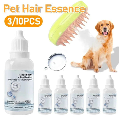 Dog Cat Steamy Brush Steam Brush Electric Sprayer for Massage Pet Grooming Tool Shedding 3 in 1 Electric Sprays Massage Combs - Furbury