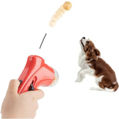 Dog Food Training Equipment Portable Interactive Treat Dispenser Launcher Gun Pet Snack Feeder Accessories Tool Supplies Product - Furbury