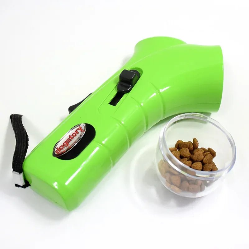 Dog Food Training Equipment Portable Interactive Treat Dispenser Launcher Gun Pet Snack Feeder Accessories Tool Supplies Product - Furbury