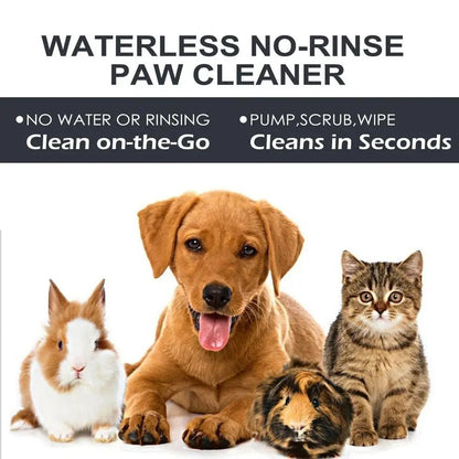 Dog Paw Washing Foam Pet Foot Cleaning Foam Rinse - free Paw Cleaner No Washing Claw Care Supplies For Cat With Silicone Brush - Furbury