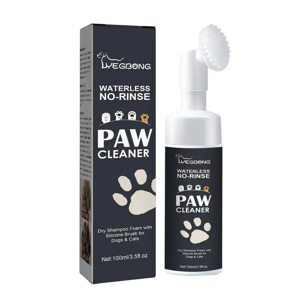 Dog Paw Washing Foam Pet Foot Cleaning Foam Rinse - free Paw Cleaner No Washing Claw Care Supplies For Cat With Silicone Brush - Furbury