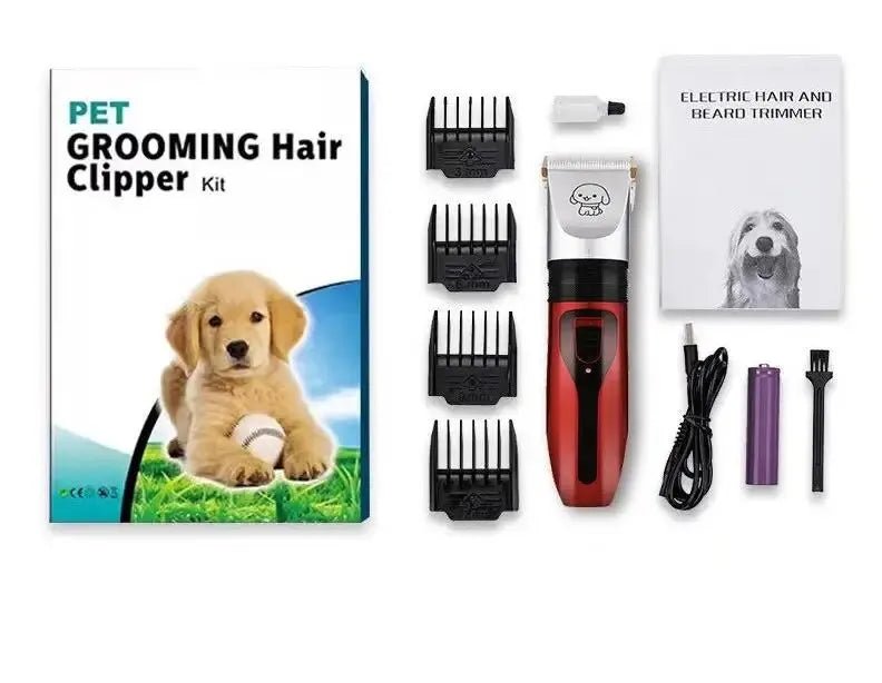 Dog Professional Hair Clipper Electrical Grooming Trimmer for Pets USB Rechargeable Shaver Low Decibel Animals Haircut Machine - Furbury