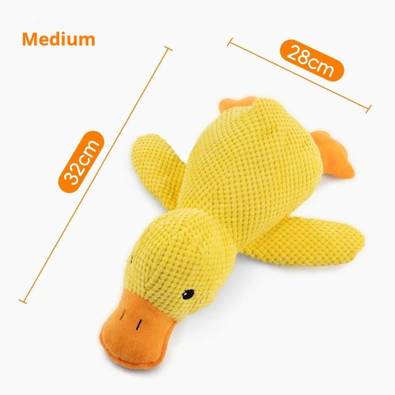 Dog toy plush companion sleeping duck bite resistant teeth grinding sound relief duck sound toy - Furbury