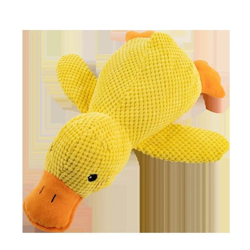 Dog toy plush companion sleeping duck bite resistant teeth grinding sound relief duck sound toy - Furbury