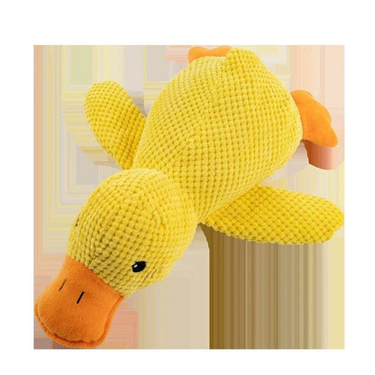 Dog toy plush companion sleeping duck bite resistant teeth grinding sound relief duck sound toy - Furbury