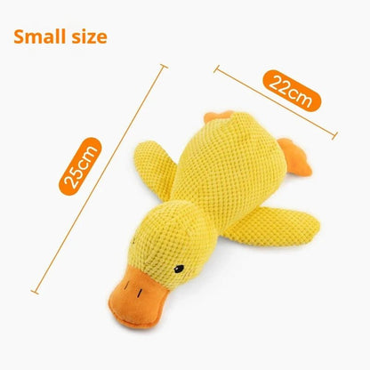 Dog toy plush companion sleeping duck bite resistant teeth grinding sound relief duck sound toy - Furbury