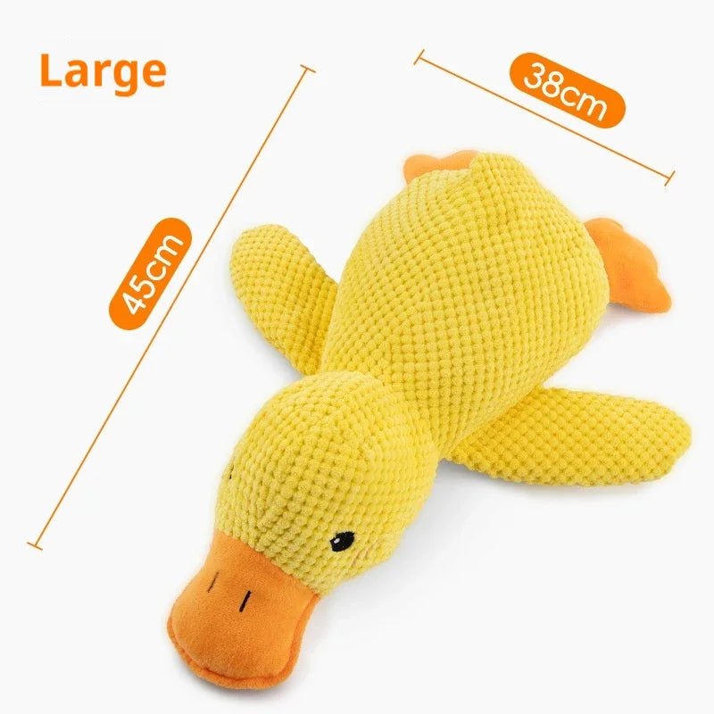 Dog toy plush companion sleeping duck bite resistant teeth grinding sound relief duck sound toy - Furbury