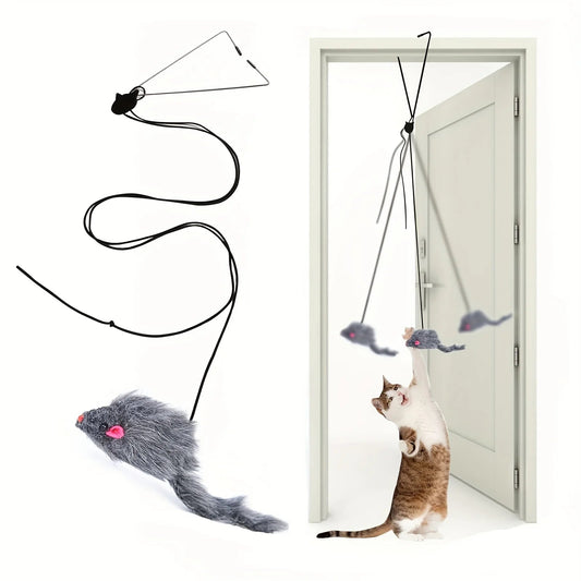 Door Hanging Cat Toy Stress Relieve Living OmDoor Hanging Toy for Living Room Hanging Kitten - Furbury