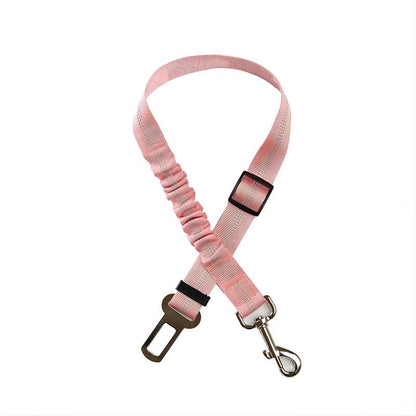 Elastic Nylon Dog Seat Belt For Small Large Dogs Adjustable Reflective Durable Lead Puppy Travel Car Safety Rope - Furbury