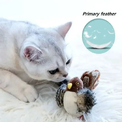 Flapping Bird Cat Toy, Interactive Flappy Bird Cat Toy Bird Toy for Cats, Simulated Chirping Bird Cat Toy, Interactive Cat Toy - Furbury