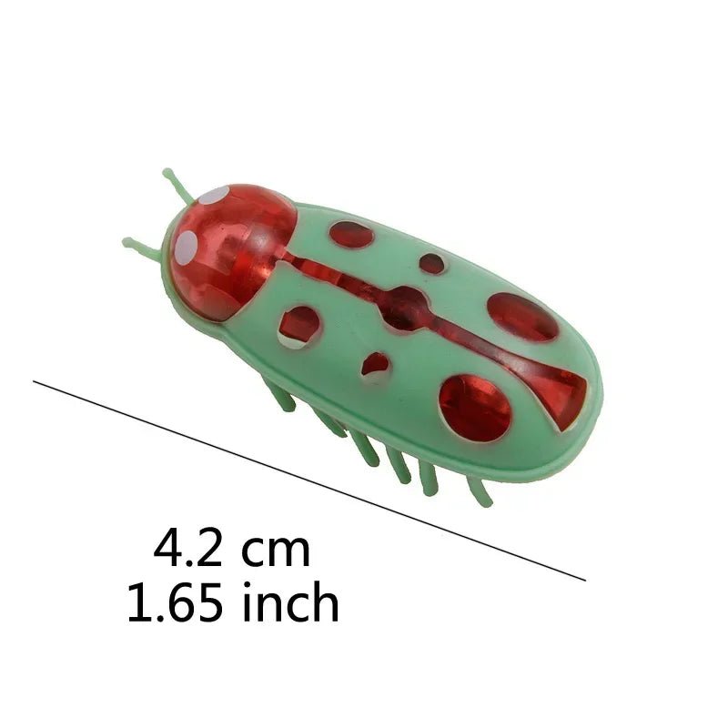 Funny Electric Bugs Catnip Toy Automatic Tunnel Mini Robot Bug Vibration Insect Toys For Cats Battery Operated Cockroach Ladybug - Furbury