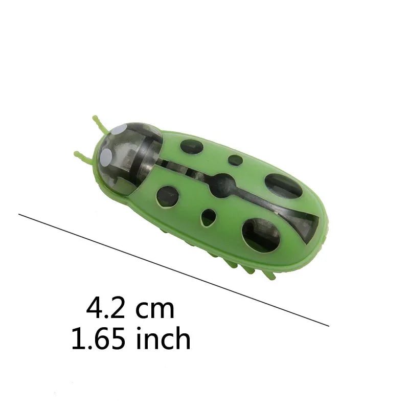 Funny Electric Bugs Catnip Toy Automatic Tunnel Mini Robot Bug Vibration Insect Toys For Cats Battery Operated Cockroach Ladybug - Furbury