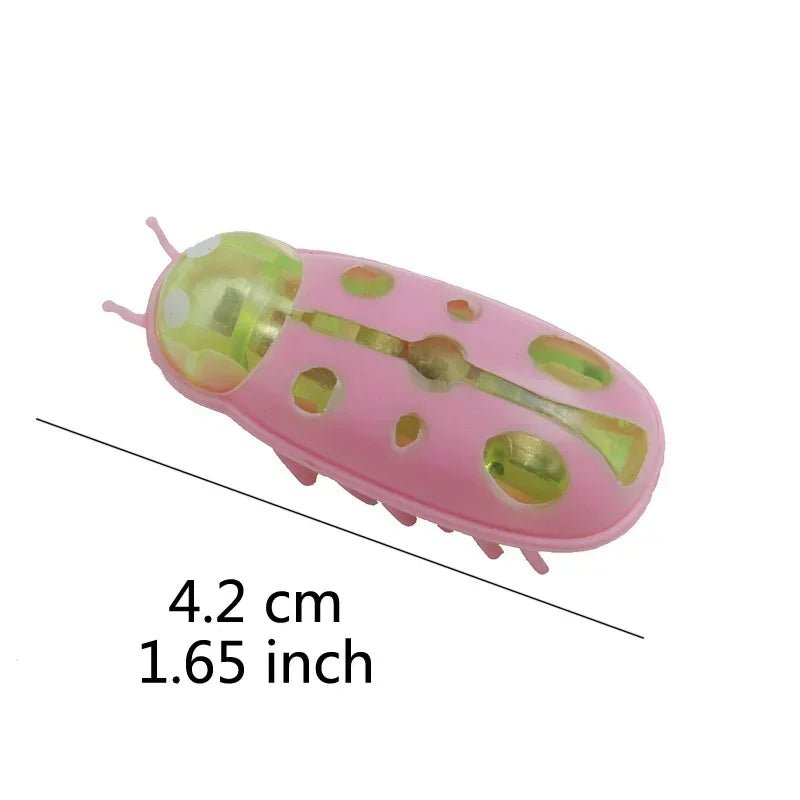 Funny Electric Bugs Catnip Toy Automatic Tunnel Mini Robot Bug Vibration Insect Toys For Cats Battery Operated Cockroach Ladybug - Furbury