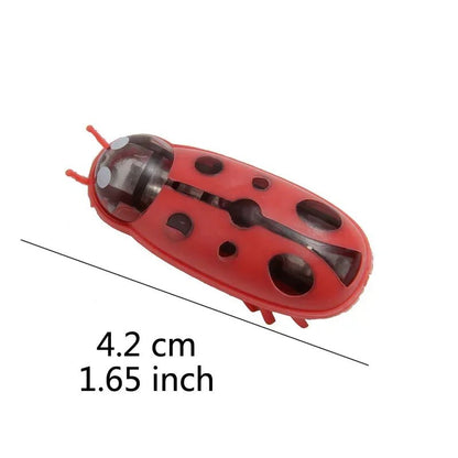 Funny Electric Bugs Catnip Toy Automatic Tunnel Mini Robot Bug Vibration Insect Toys For Cats Battery Operated Cockroach Ladybug - Furbury