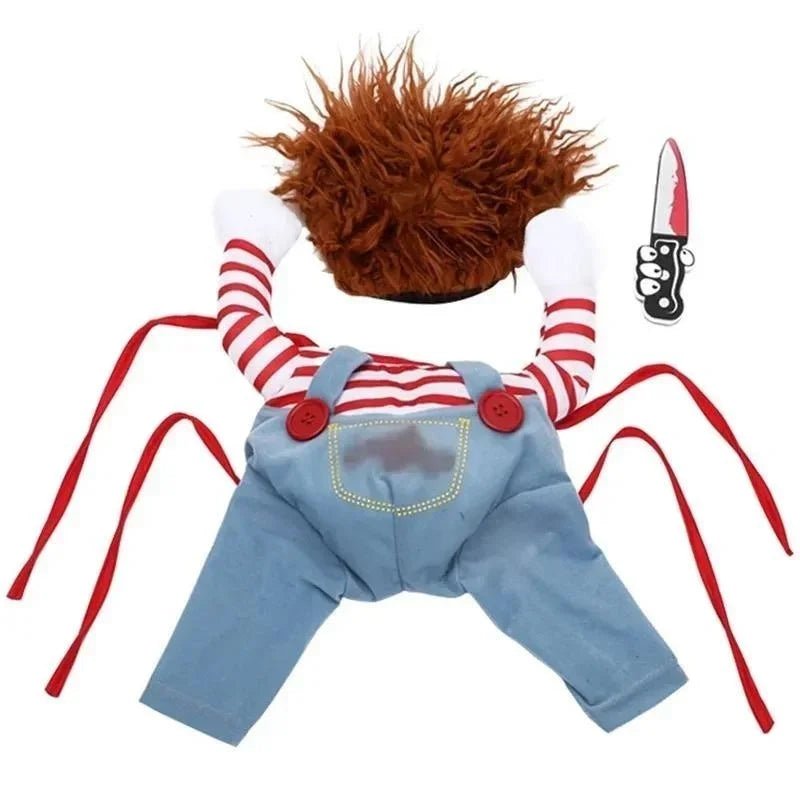 Funny Pet Puppy Clothes Halloween Pet Dog Costumes Comical Outfits Holding A Knife Set Pet Cat Dog Festival Party Clothing - Furbury