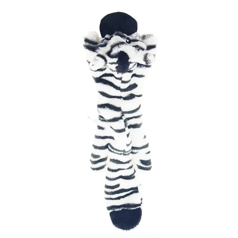 Funny Simulated Animal No Stuffing Dog Toy with Squeakers Durable Stuffingless Plush Squeaky Dog Chew Toy Crinkle Pet Squeak Toy - Furbury