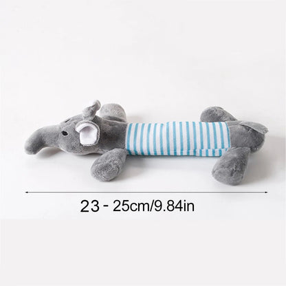 Funny Simulated Animal No Stuffing Dog Toy with Squeakers Durable Stuffingless Plush Squeaky Dog Chew Toy Crinkle Pet Squeak Toy - Furbury