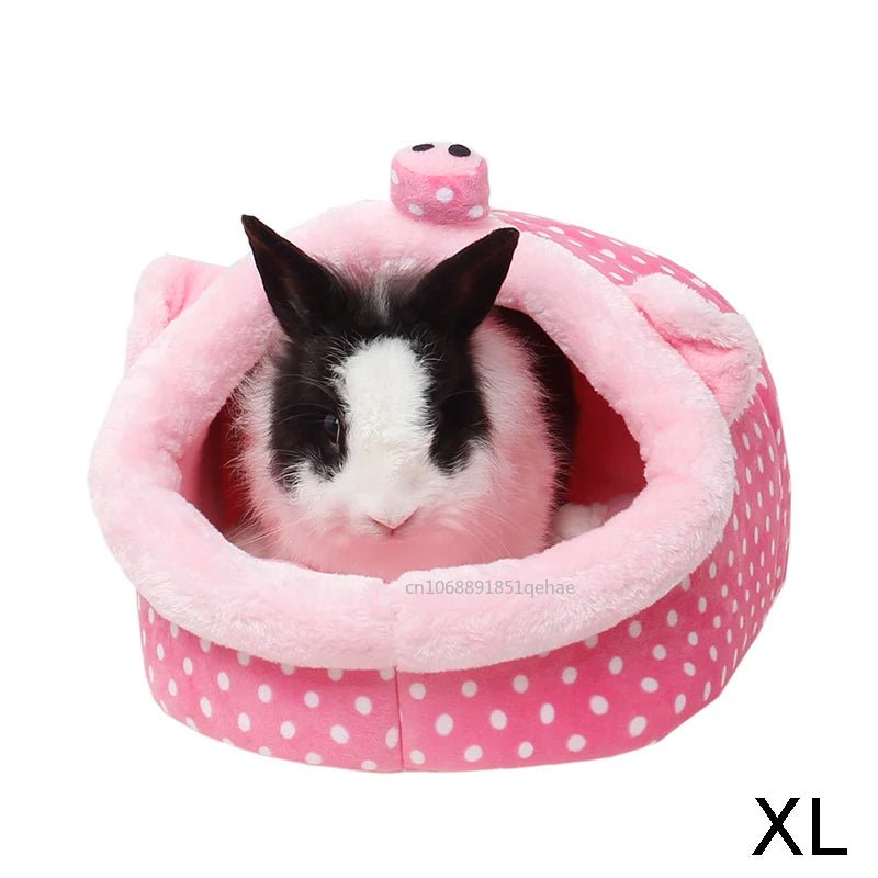 Guinea Pig Bed Hamster Soft Hideout House Small Pet Animals Warm Nest Cage for Bunny Rabbit Sugar Glider Chinchilla Hedgehog - Furbury