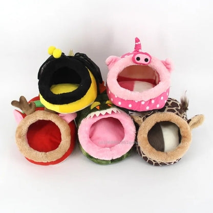 Guinea Pig Bed Hamster Soft Hideout House Small Pet Animals Warm Nest Cage for Bunny Rabbit Sugar Glider Chinchilla Hedgehog - Furbury