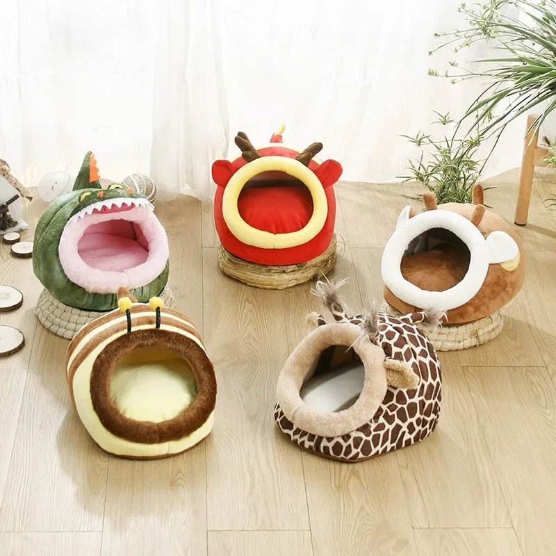 Guinea Pig Bed Hamster Soft Hideout House Small Pet Animals Warm Nest Cage for Bunny Rabbit Sugar Glider Chinchilla Hedgehog - Furbury