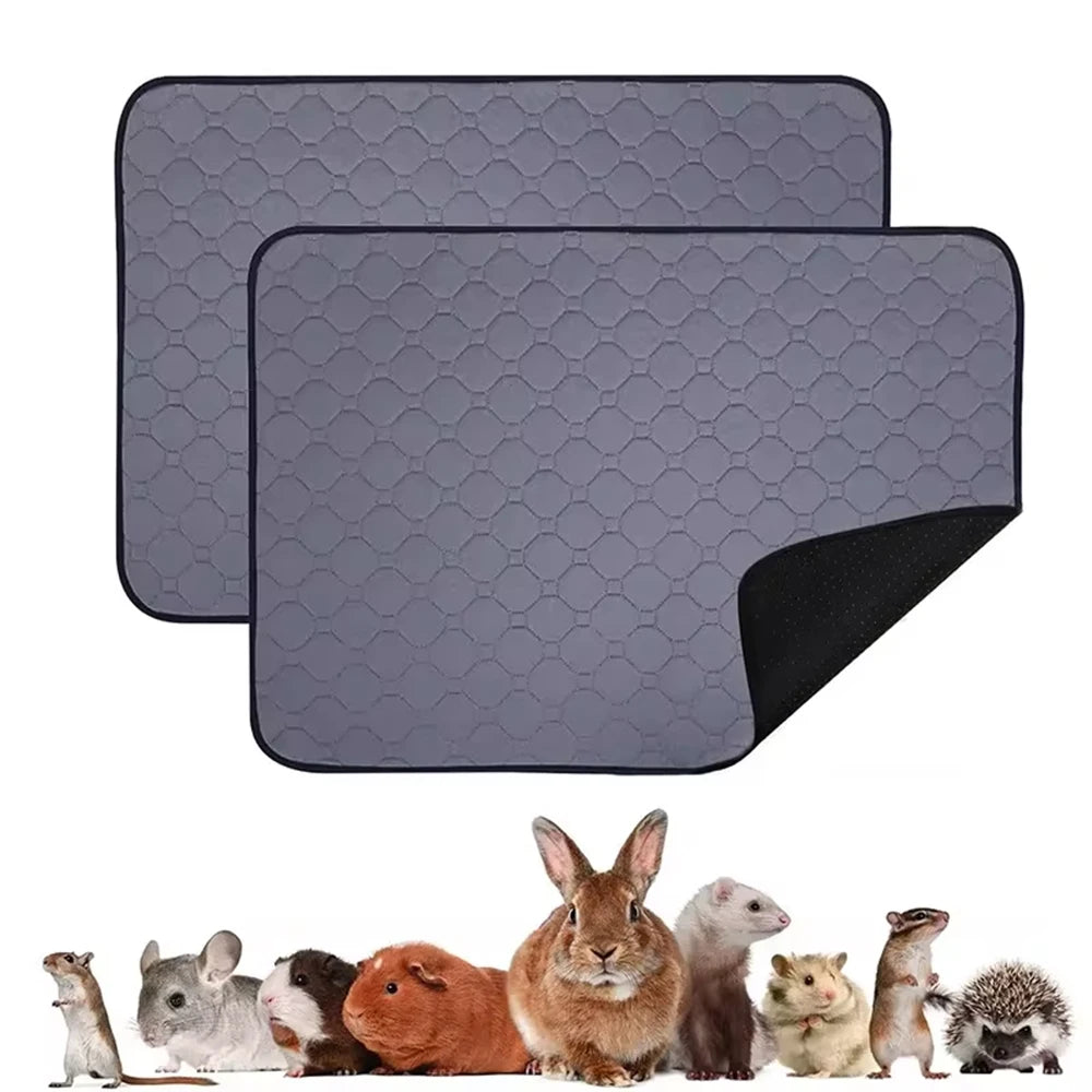 Guinea Pig Cage Lining Washable Guinea Pig Skin Pad Reusable and Non slip Urinary Pad for Guinea Pig Cat Dog Bed small animal - Furbury