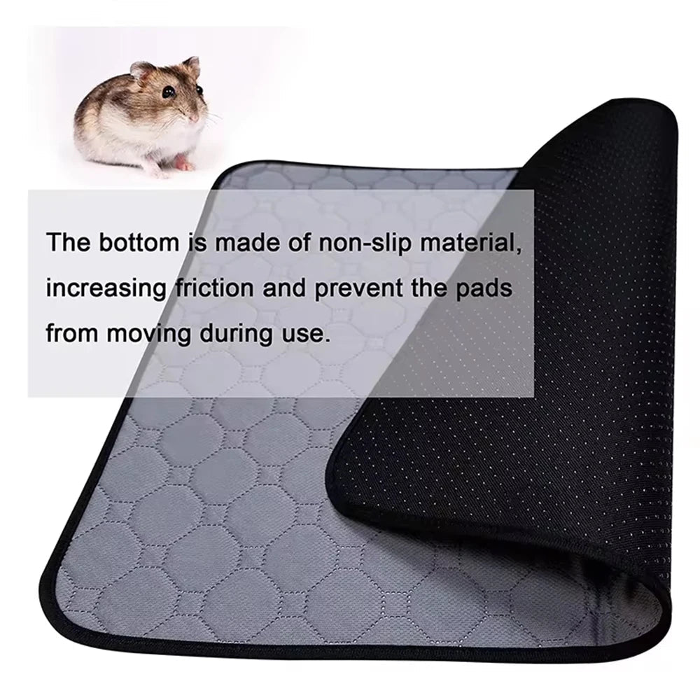 Guinea Pig Cage Lining Washable Guinea Pig Skin Pad Reusable and Non slip Urinary Pad for Guinea Pig Cat Dog Bed small animal - Furbury