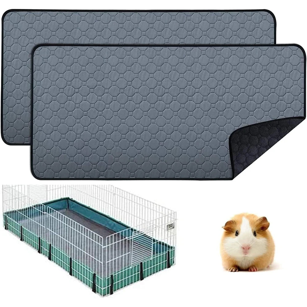 Guinea Pig Cage Lining Washable Guinea Pig Skin Pad Reusable and Non slip Urinary Pad for Guinea Pig Cat Dog Bed small animal - Furbury