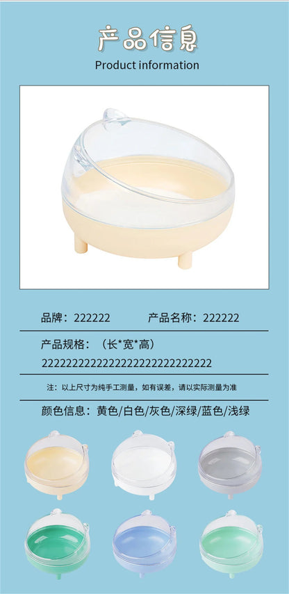 Hamster Bathroom House Sandbox Full Transparent Urine Sand Basin Golden Bear Supplies Sand Bath Container Small Pet Bathroom - Furbury