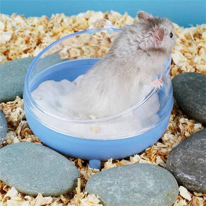 Hamster Bathroom House Sandbox Full Transparent Urine Sand Basin Golden Bear Supplies Sand Bath Container Small Pet Bathroom - Furbury