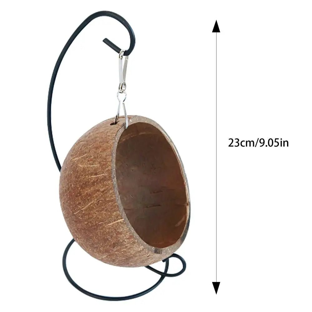 Hamster Coconut Bed Natural Coconut Hamster Hideout Hammock Suspension Coconut Husk Hamster Bed House With Warm Pad Small Animal - Furbury