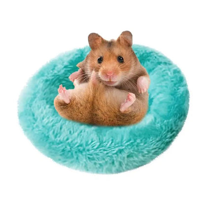 Hamster Coconut Bed Natural Coconut Hamster Hideout Hammock Suspension Coconut Husk Hamster Bed House With Warm Pad Small Animal - Furbury