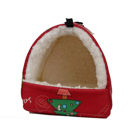 Hamster House Winter Warm Soft Beds Small Animal Nest for Squirrel Nest Guinea Pig House Rodent Hedgehog Bed - Furbury