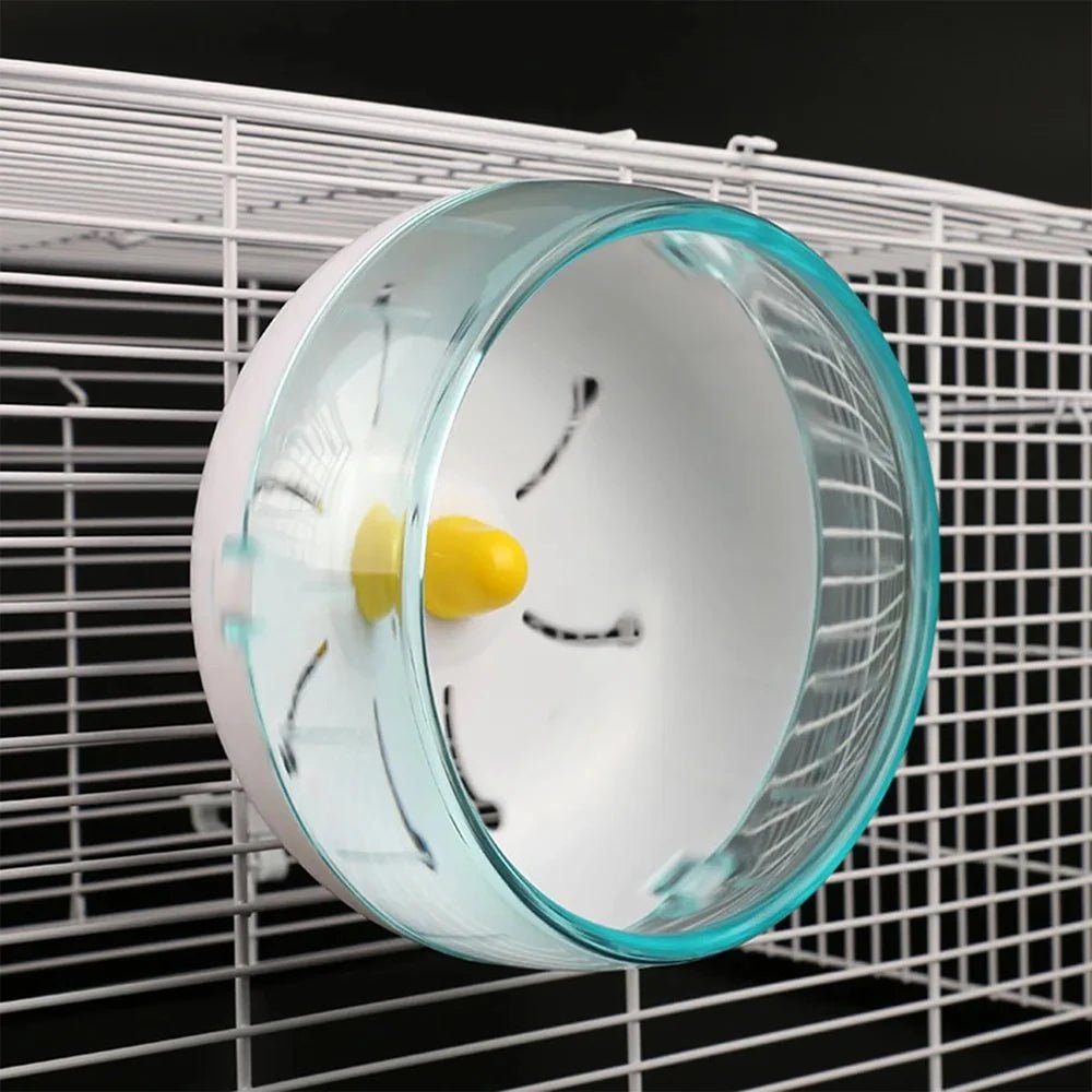 Hamster Running Disc Toy Sport Running Silent Transparent Small Pet Rotatory Jogging Wheel Wheel Toys pet Hamster Cage Supplies - Furbury