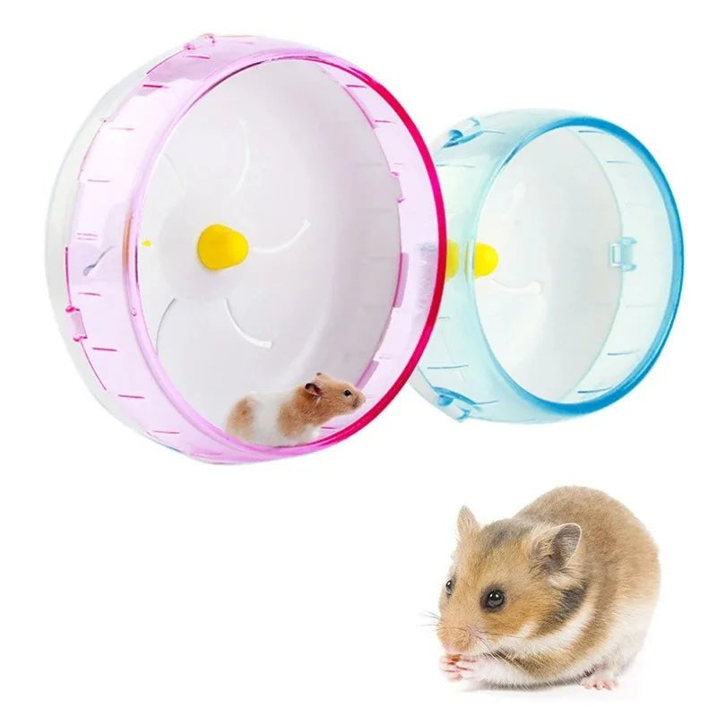 Hamster Running Disc Toy Sport Running Silent Transparent Small Pet Rotatory Jogging Wheel Wheel Toys pet Hamster Cage Supplies - Furbury