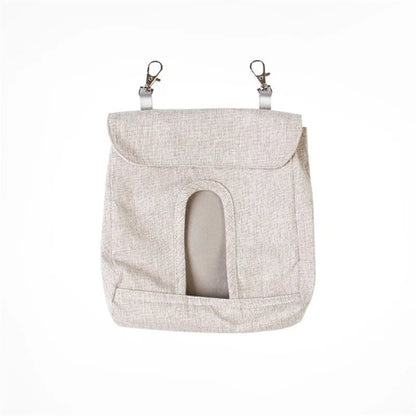 Hanging Pouch Feeder Hay Bag Holder Feeding Dispenser Container for Rabbit Guinea Pig Small Animals Pet - Furbury