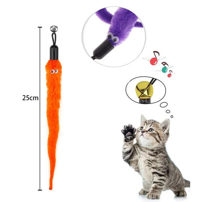 Hot Cat Toys Wand Refills Interactive Cat Toy Replacement Worm Cat Worms Refill Attachments Cat Toy Worms Refills for Cat Wand - Furbury