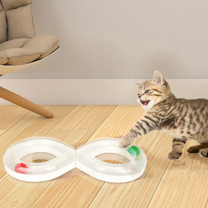 Household Cat Toy Turntable Cat Teasing Set Small Cat Tunnel Sports Stick Supplies Practice Focus Meet Nature Pet turntable - Furbury