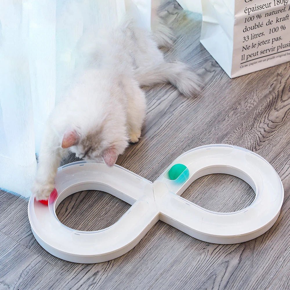 Household Cat Toy Turntable Cat Teasing Set Small Cat Tunnel Sports Stick Supplies Practice Focus Meet Nature Pet turntable - Furbury