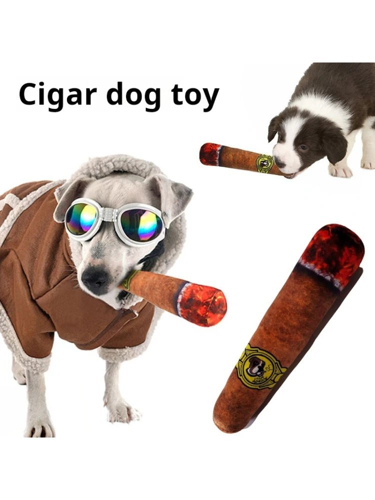 Interactive Dog Joint Sound Puppy Toys Cigar For Small Resistant Squeak Dogs Indestructible Dog Plush Chewing Toy Pet Bite Toys - Furbury