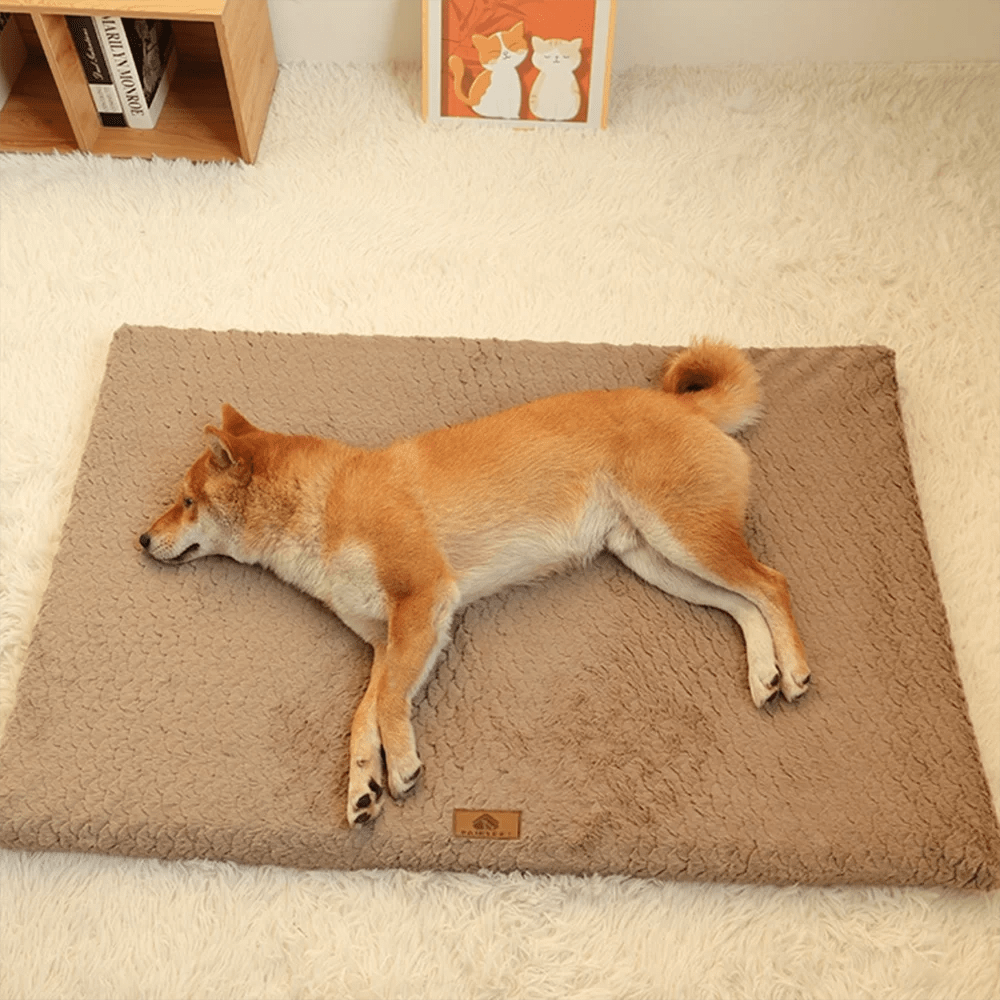 Memory Foam Pet Bed With Removable Washable Faux Fur Cover Orthopedic Waterproof Dog Bed For Crate Anti - Slip Bottom Dog Bed - Furbury