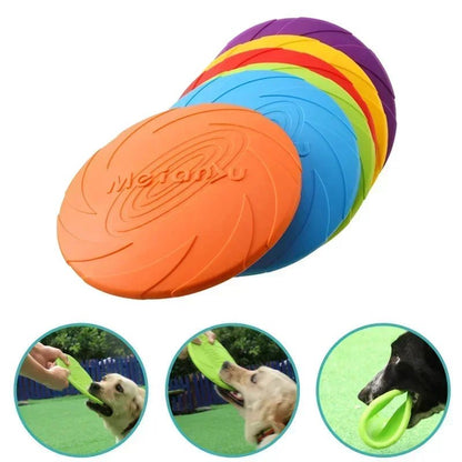 Multicolor Frisbeed Dog Toy Fashion Pet Dog Silicone Game Flying Discs Trainning Interactive Toys Pet Supplies Flying Disc - Furbury