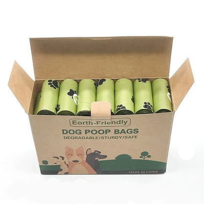 New Pet Biodegradable Trash Bag Dog Poop Bags Bulk Biobase Scented Poo Bag Degradable Cat Waste Bags Dog Poop Dispenser Gifts - Furbury