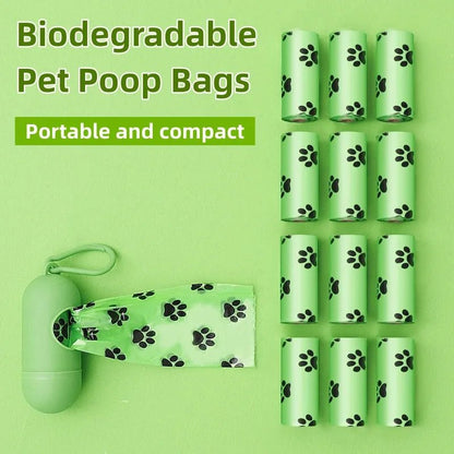 New Pet Biodegradable Trash Bag Dog Poop Bags Bulk Biobase Scented Poo Bag Degradable Cat Waste Bags Dog Poop Dispenser Gifts - Furbury